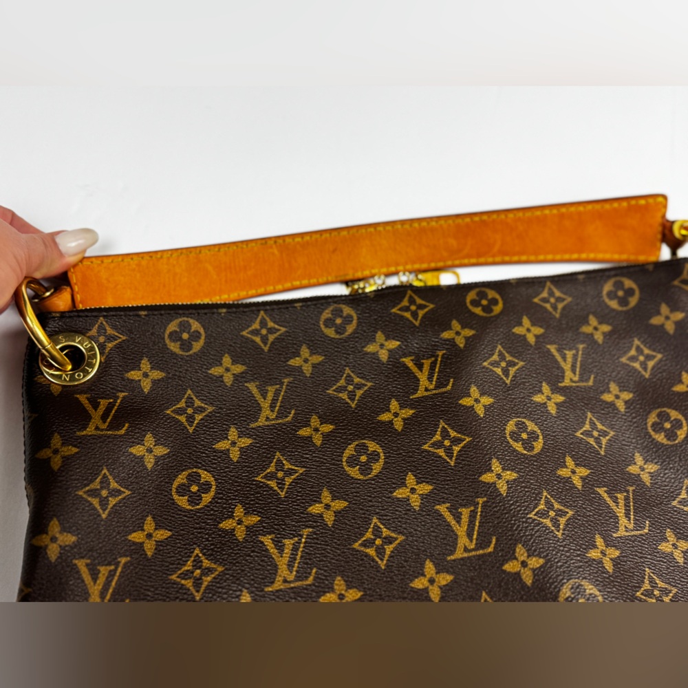 Louis Vuitton PM Berri Shoulder Bag Brown Canvas Monogram Authentic - Picture 4 of 16